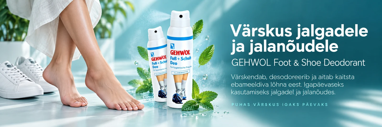 GEHWOL Foot & Shoe Deodorant – värskus jalgadele ja jalanõudele